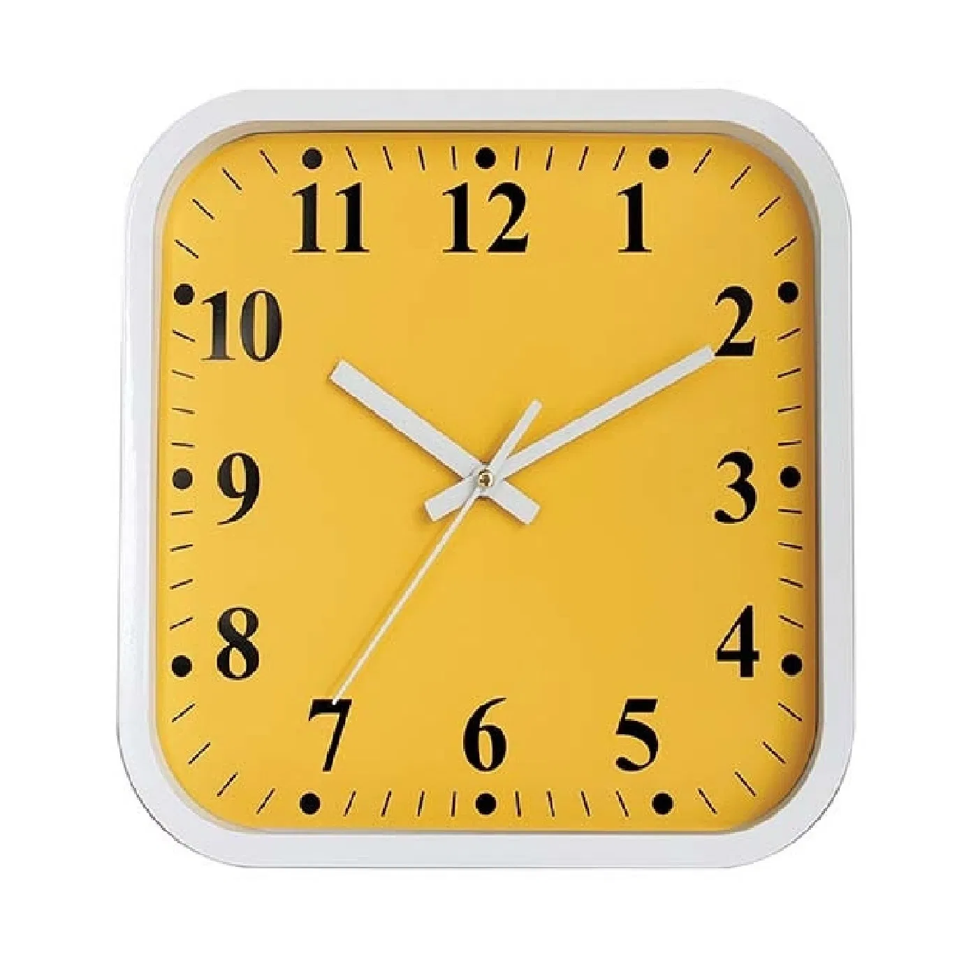 Precise Timing Transparent Glass Plastic Frame Simple Style Promotional Clock