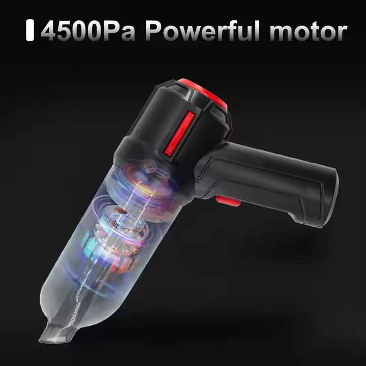 Portable Handheld Blowing and Suction Integrated Cordless Car Vacuum Cleaner