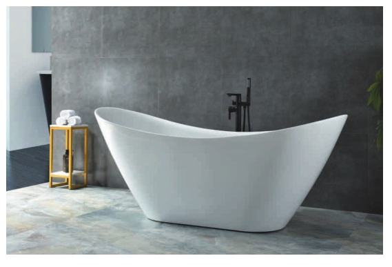 Акриловая ванна 6014 Freestanding с гидромассажем
