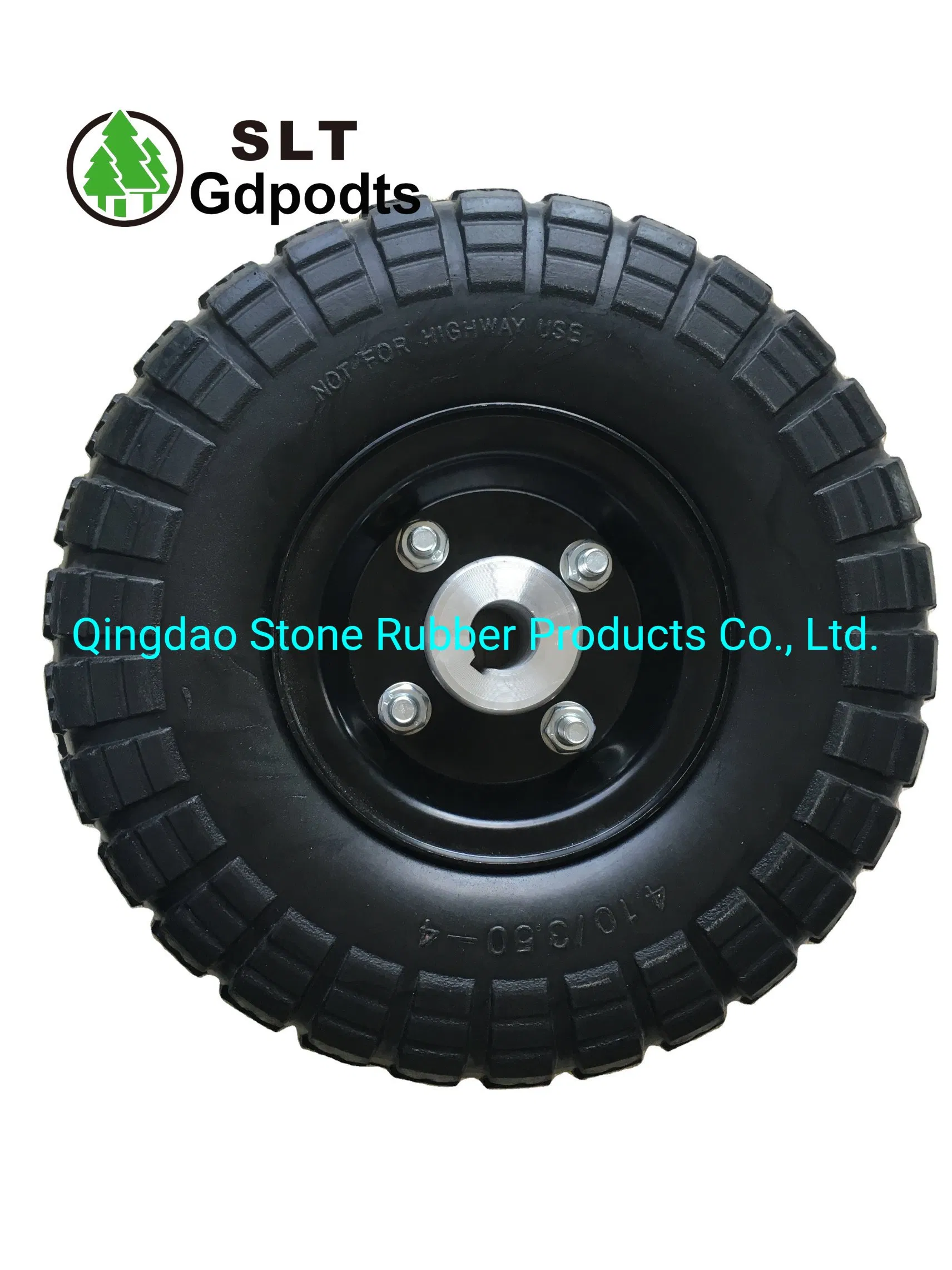 10 Inch 3.50-4 Electric Wheelchair Wheel with Aluminum Rim