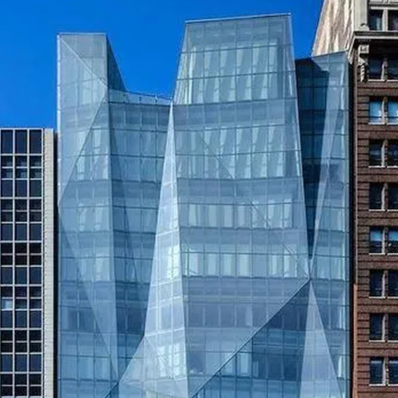 Aluminum Panels Glass Curtain Wall with Thermal Barrier and Surface Coating for High-Rise Residential Installations