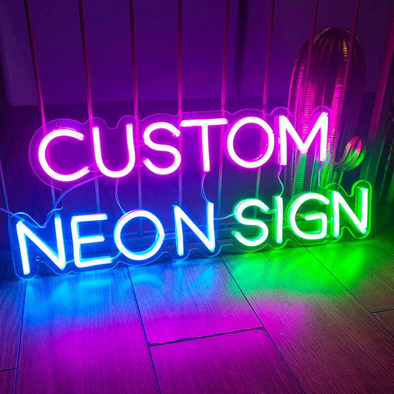 Custom LED Light Sign Store Name Outdoor Flashing Neon Sign