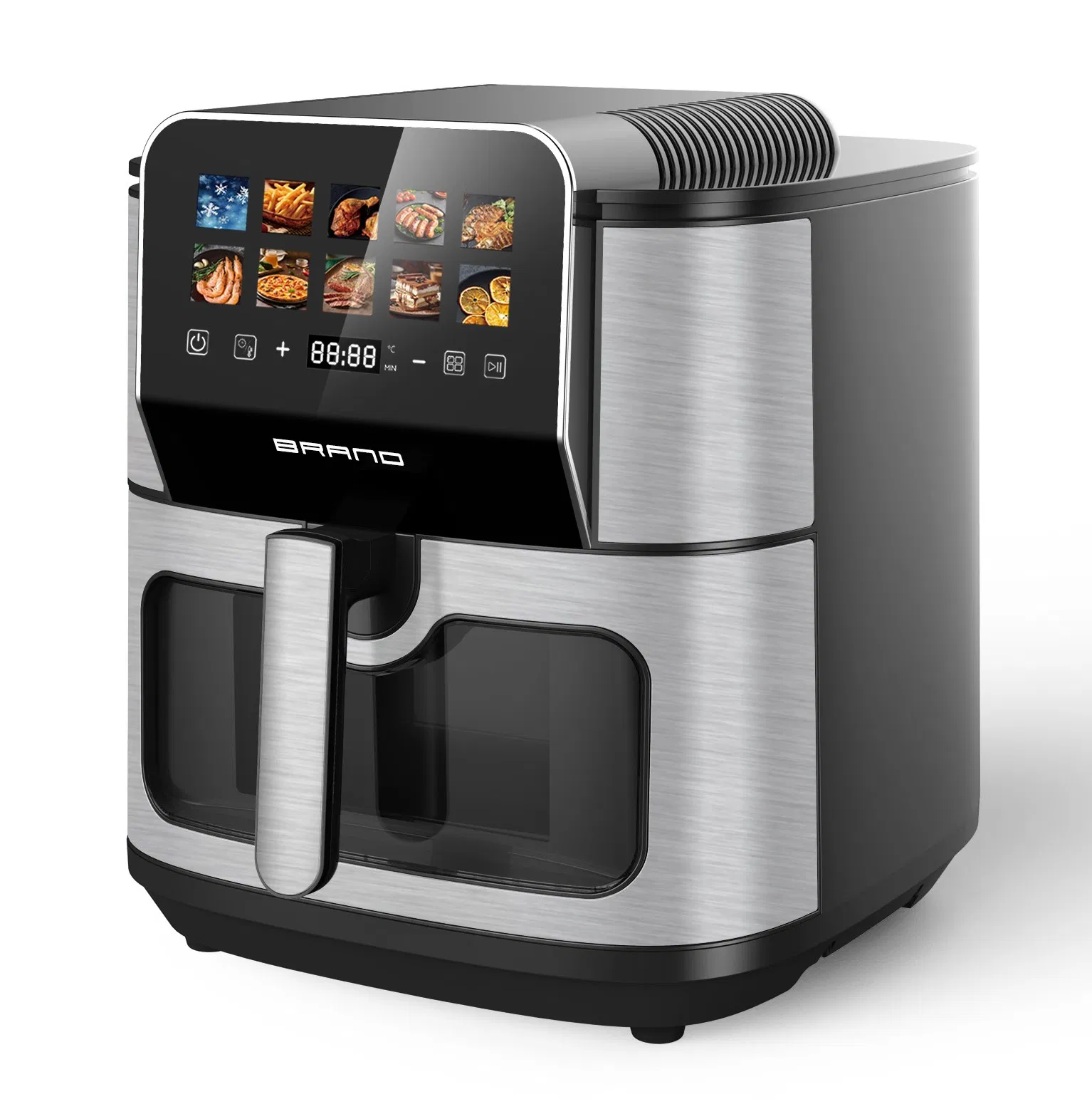 New High Quality 8L Big Capacity Electric Digital Air Fryer Double Heating