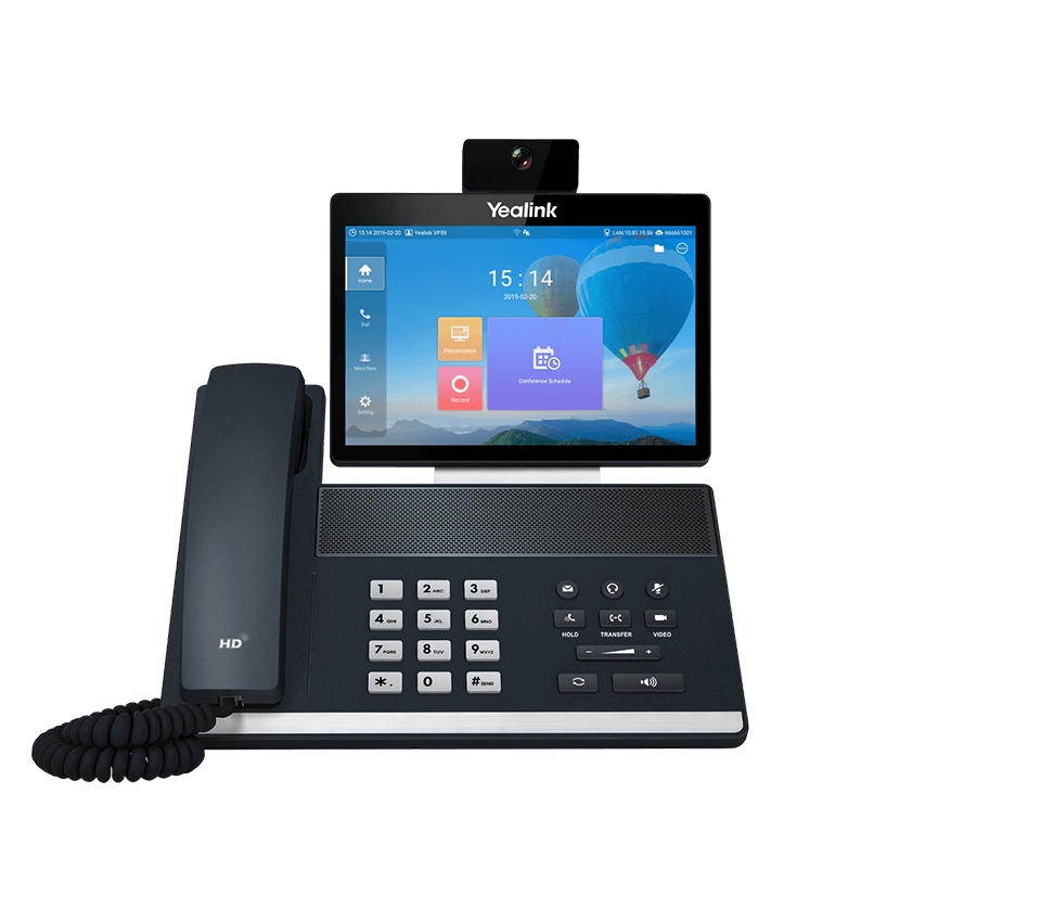 Yealink Video Conference Phone Vp59 Come with Removable 1080P HD Camera Smart Video Phone