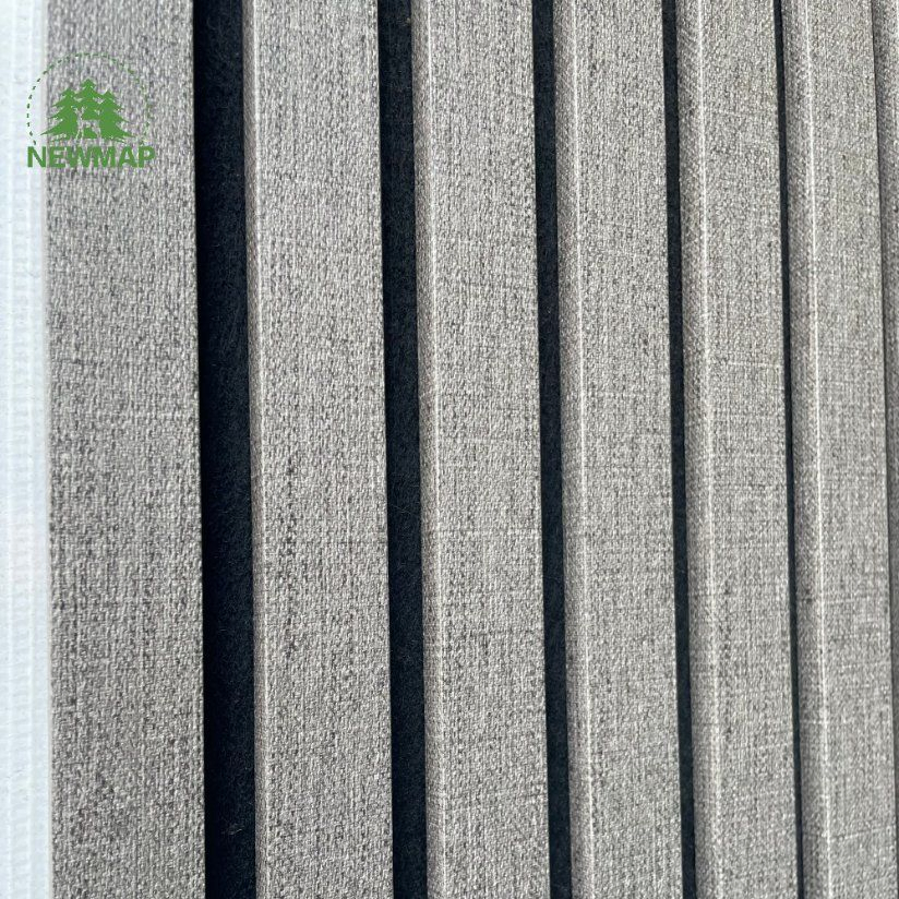 Modern Wool Acoustic Panel - Slat Wood Design Sustainable Acoustic Wall Panel Decorative Wool Acoustic Panel