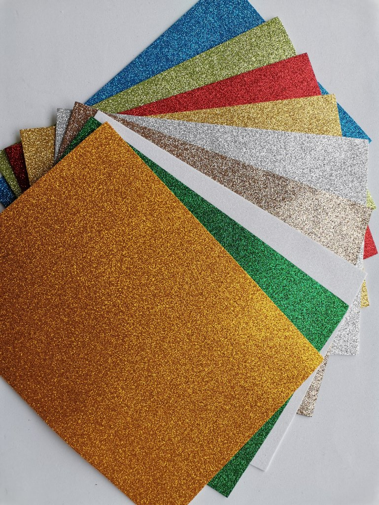 A4/40cm*60cm/40cmx48cm 1.4-2.0mm Thickness Glitter Goma EVA Foam for South America Market