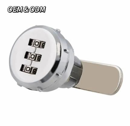 Drawer Combination Lock Zinc Alloy Swivel Tongue Lock for Mechanical Combination Lock