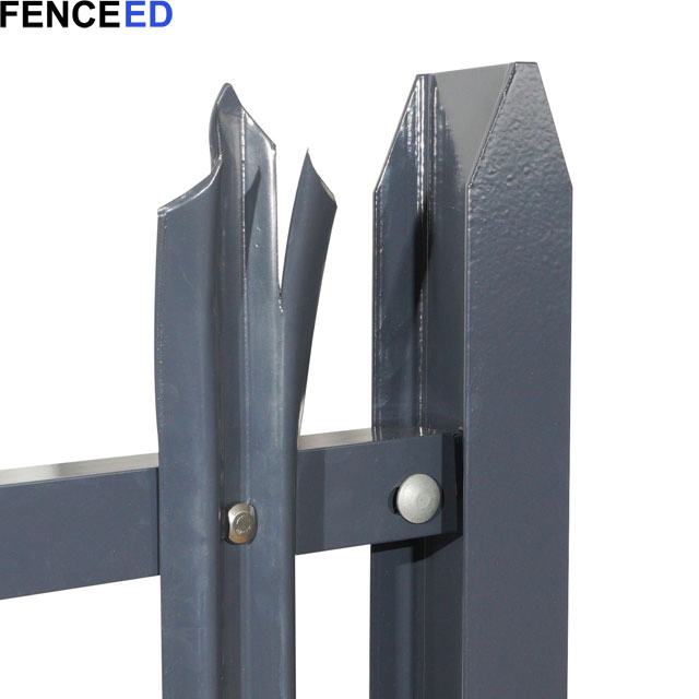 Powder Coated and HDG Steel W Pale Palisade Fencing Manufacturer