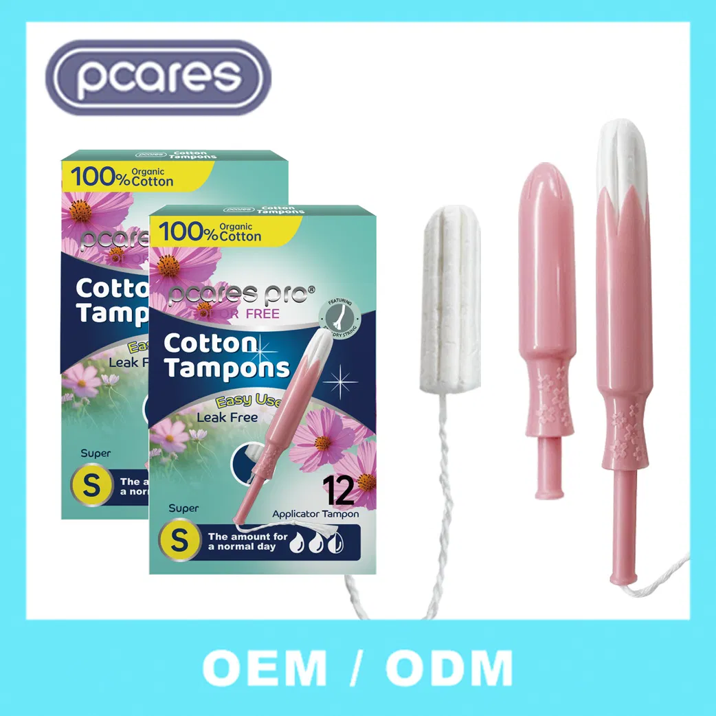Organic Cotton Tampons with Applicator for Women - Ready to Ship