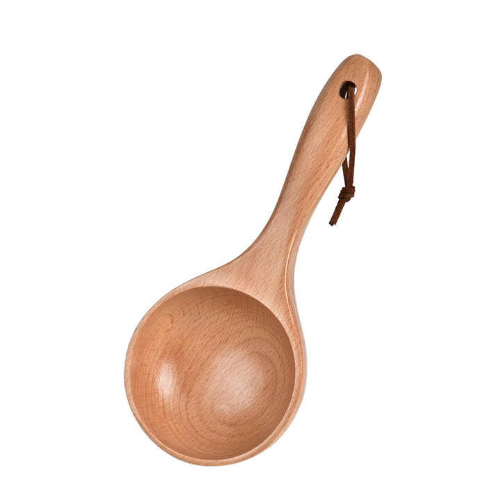 Wooden Utensil Wedding Gifts Soup Spoon with Hang String