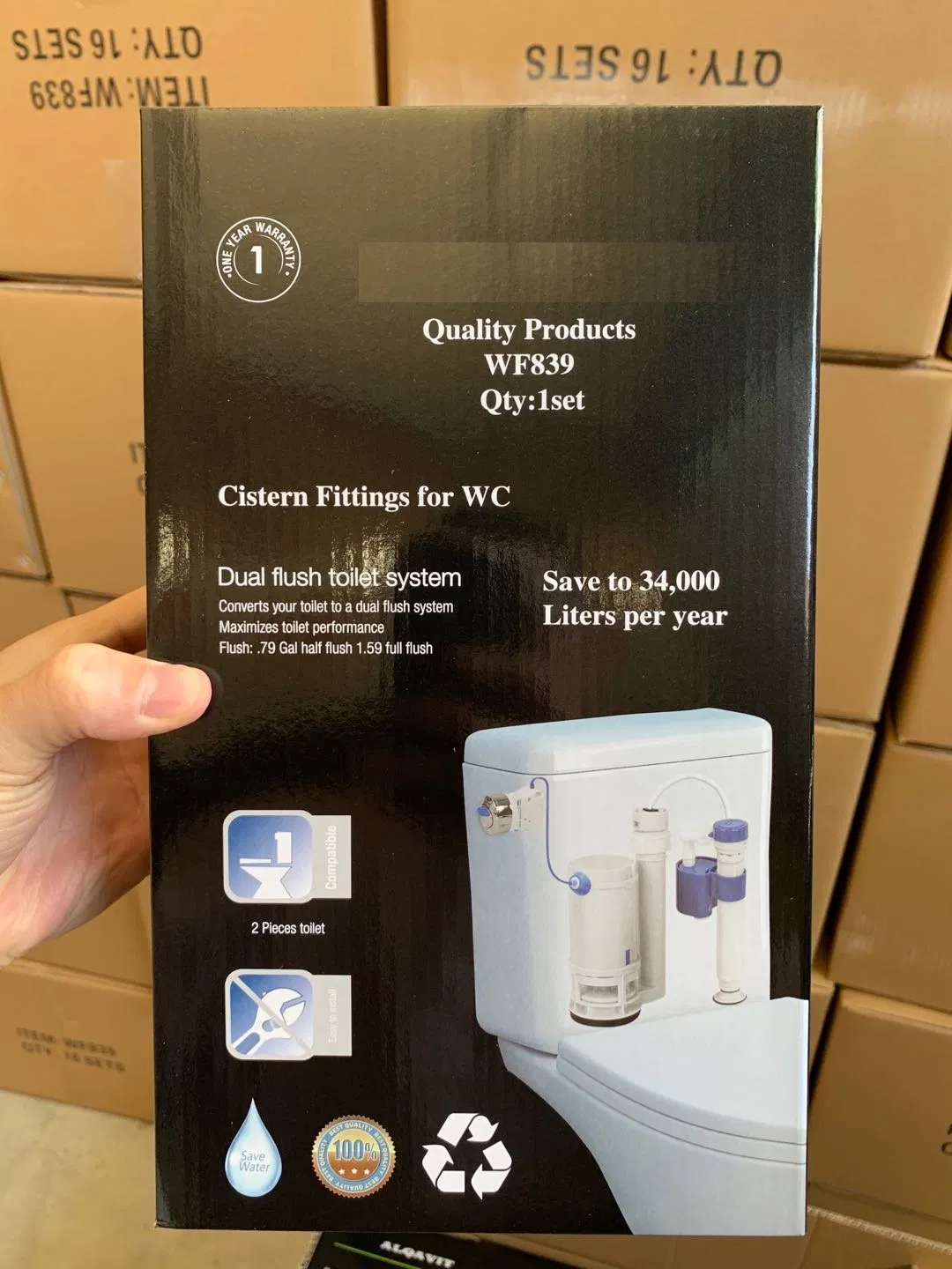 CF-839 Cistern Fittings for Wc, Flush Mechanism, Tank Fittings, Toilet Accessories