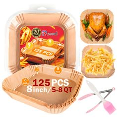 Circular 9-Inch Air Fryer Liners with Disposable Air Fryer Paper Lining
