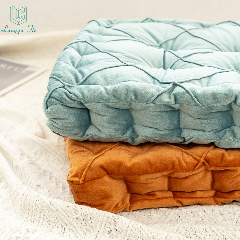 Dutch Velvet Square Seat Cushions Office Chair Cushions Thickened Floor Cushions All-Season Bread Cushions Bay Window Cushions