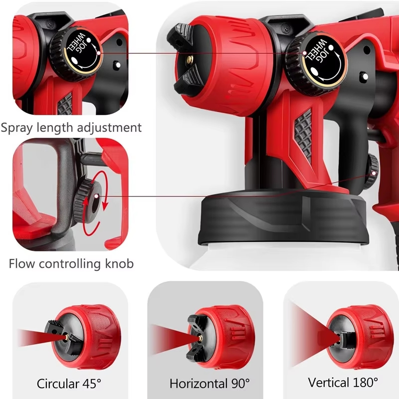 Rechargeable Battery Powered Spray Painting 18V Spray Gun