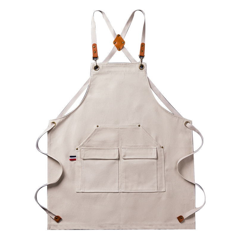 Kitchen Cafe Studio Polycotton Custom Logo Work Apron