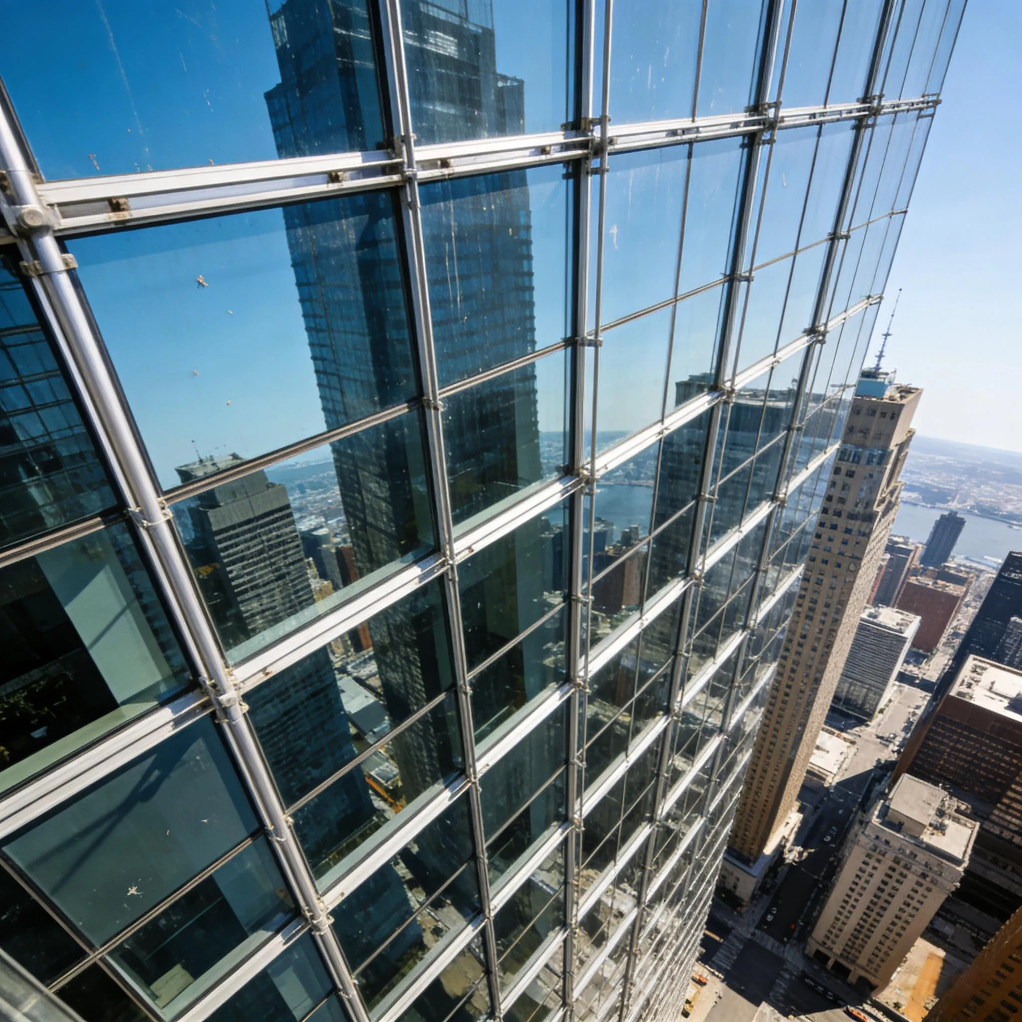 Customizable Glass Curtain Wall - Semi-Hidden Frame Options Available