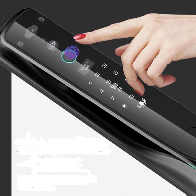 3D Face Recogniton Fingerprint Password IC Card Unlock Smart Door Lock