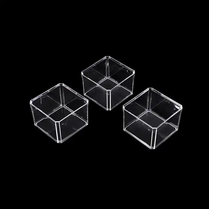Acrylic Makeup Organizer Jewelry Storage Box Cotton Pad Swab Q-Tip Ball Makeup Pad Holder Cosmetics Organizer