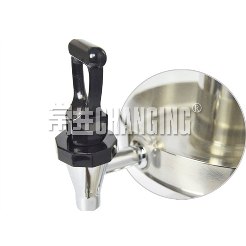 Changing Double-Tank Stainless Steel Juice Dispenser with Gold-Plated (JD-2B)