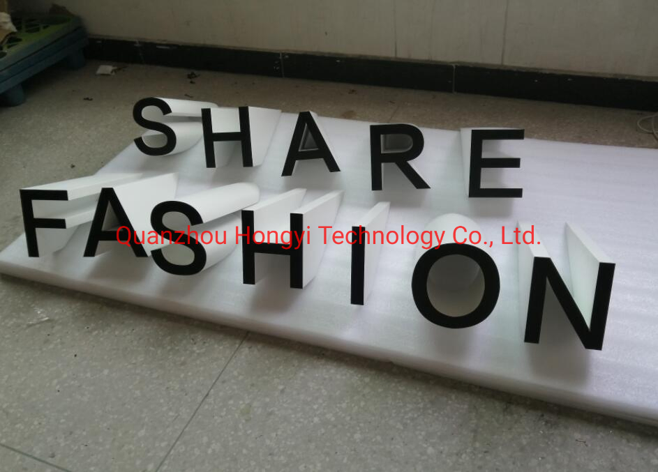 Oblique LED 3D Letter Sign Engraved Backlit Channel Letters Sign LED Channel Frontlit Letter Sign