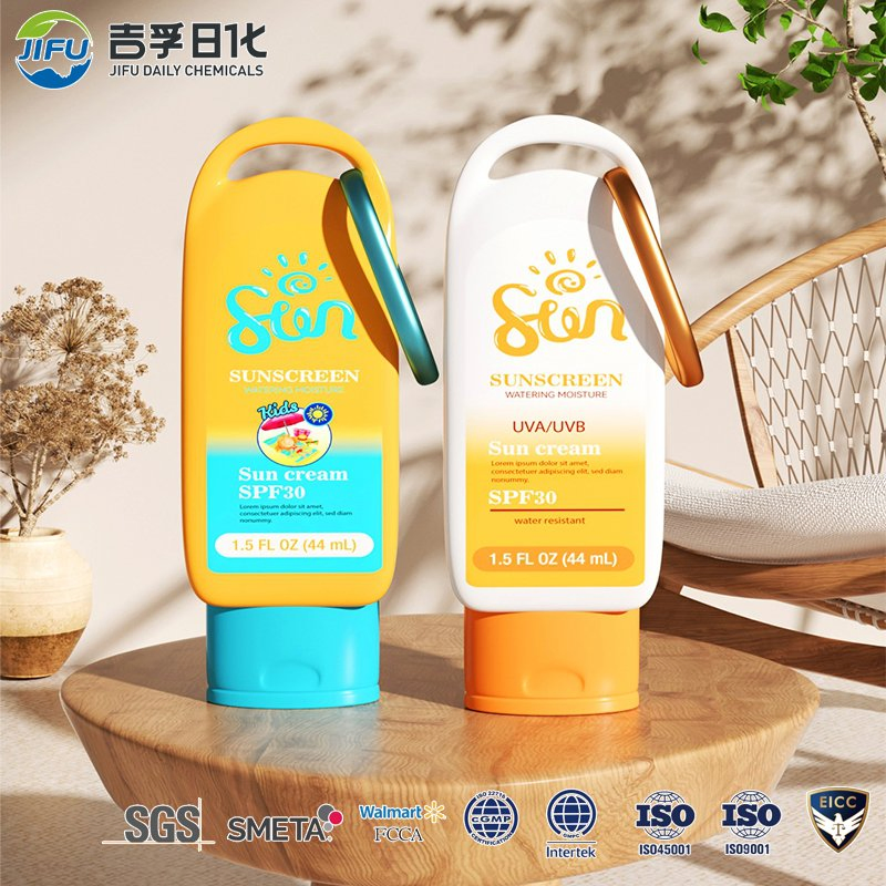 Hydrating Sunscreen Cream SPF30 44ml Lightweight Moisturizing UVA UVB Hyaluronic Acid Non Greasy Tinted Sunblock Lotion Sunscreen