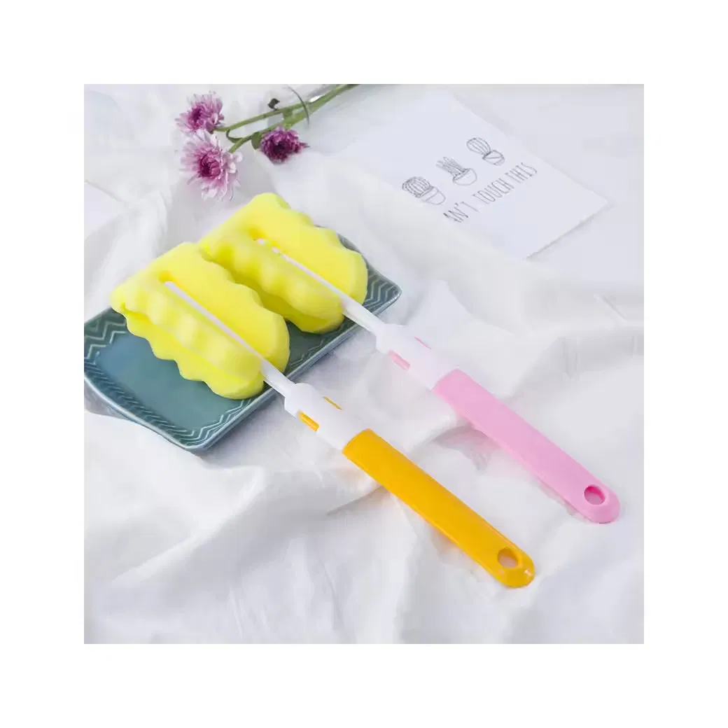 Heavy Duty Handle Shaped Kitchen Dish Magic Sponge Car Cup Cleaning Product Brush
