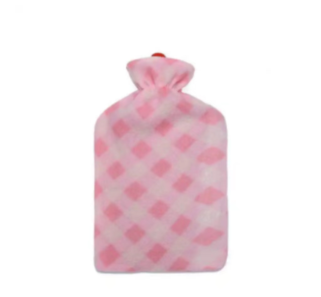 Most Cheapest Rubber Hot Water Bottle with Super Soft Plush Cover High Capacity Hot Water Bag