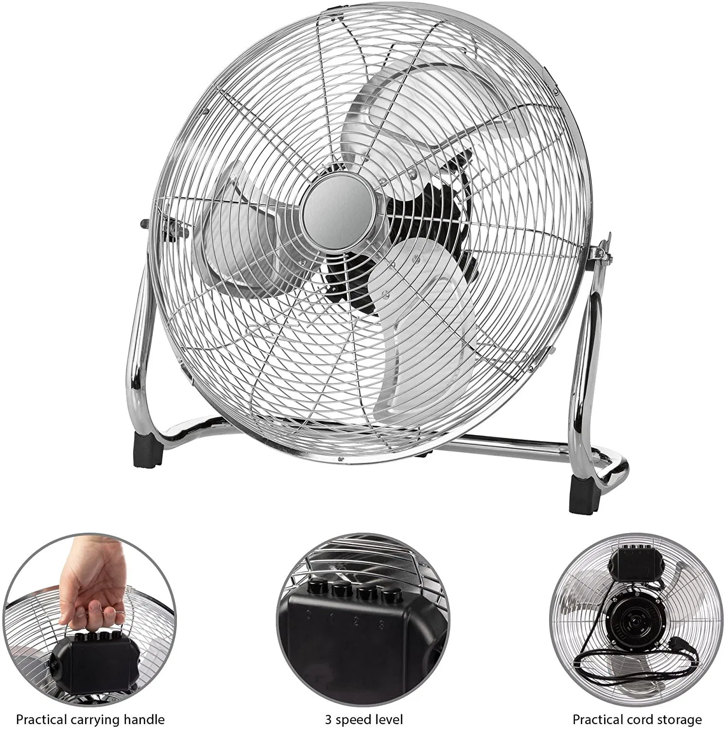 12 14 16 18 20 Inch Industrial Metal Floor Fan Air Cooler