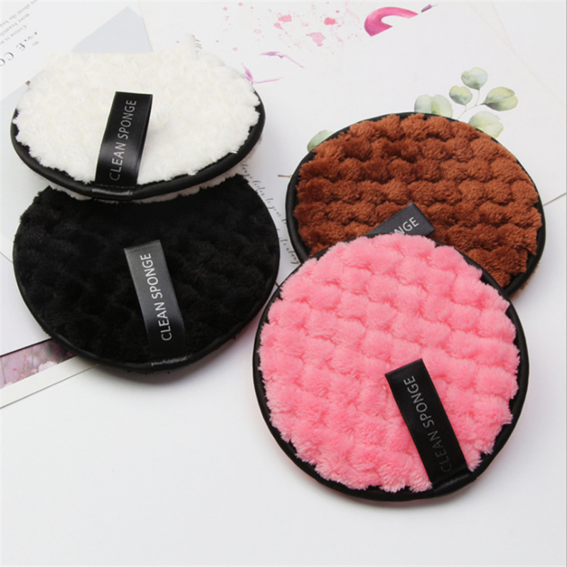 Washable Cleansing Sponge Face Cleansing Pad Reusable Facial Microfiber Makeup Removal Pads