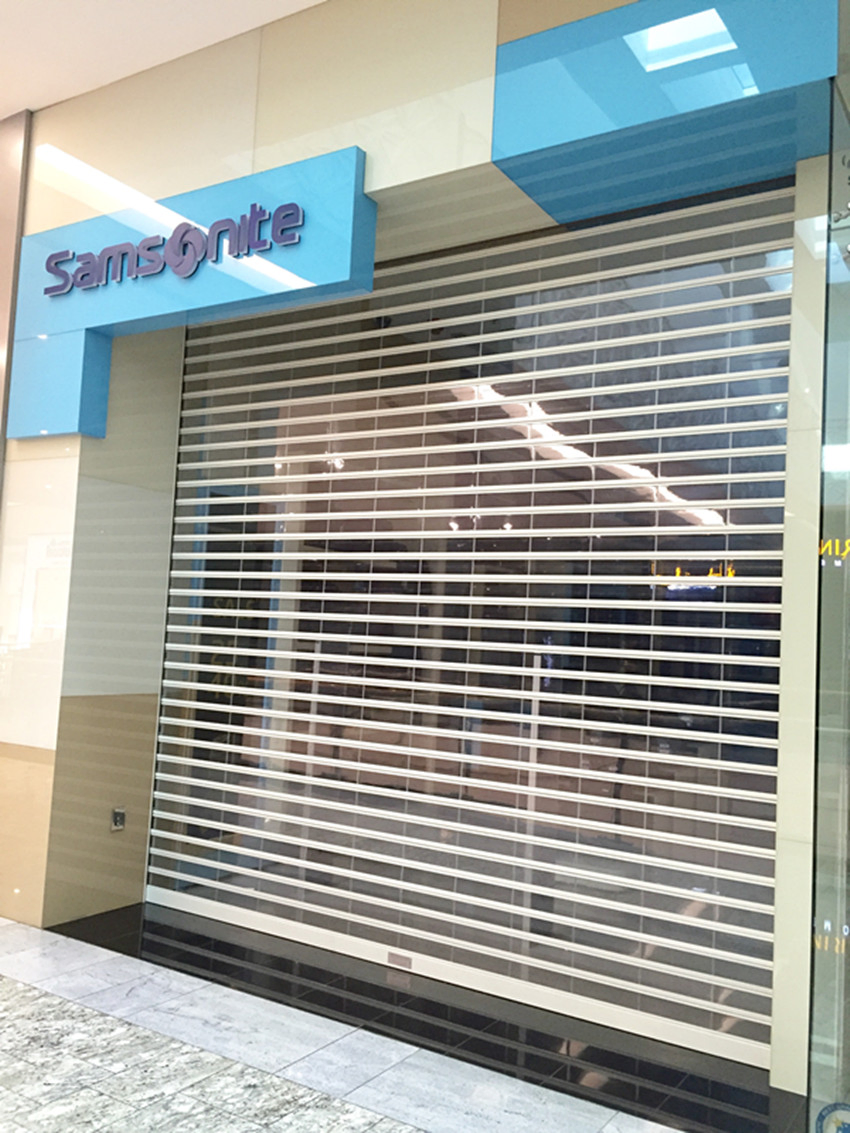 Transparent Polycarbonate Roller Shutter Door for Commercial Shop