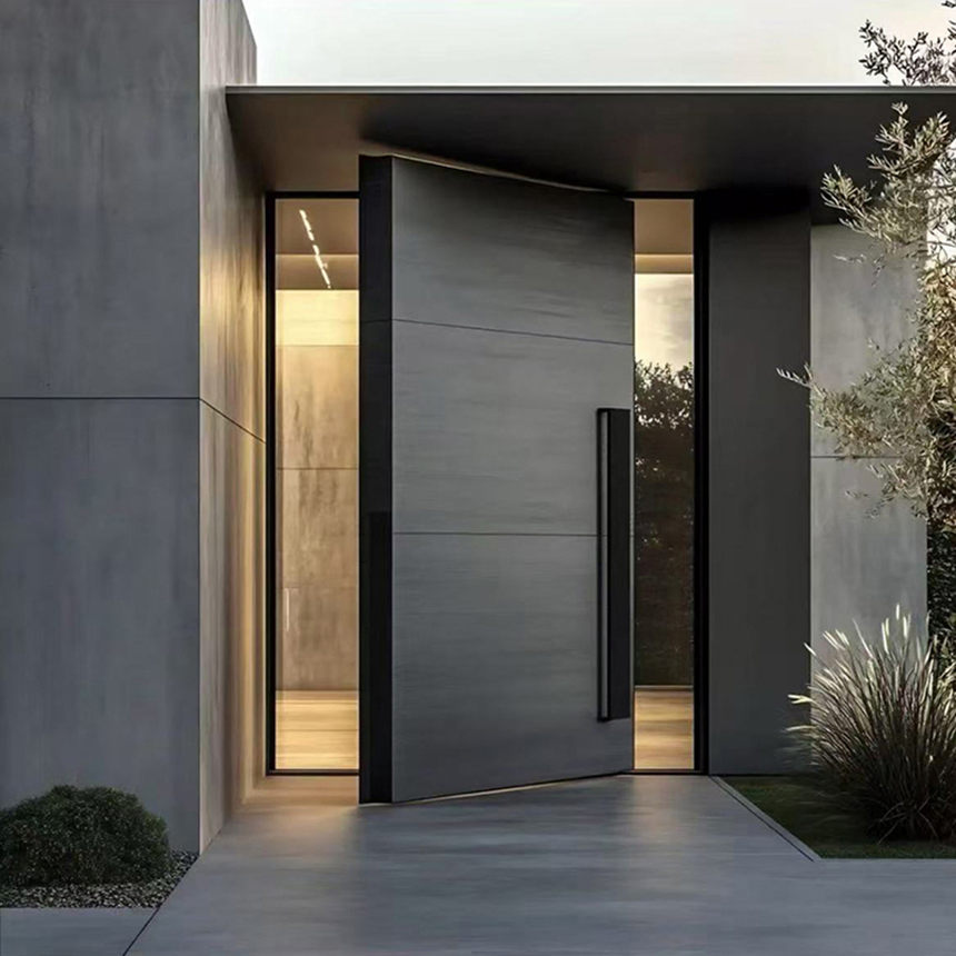 Smooth Powder Coated Finish Scratch Resist Steel Fire Door