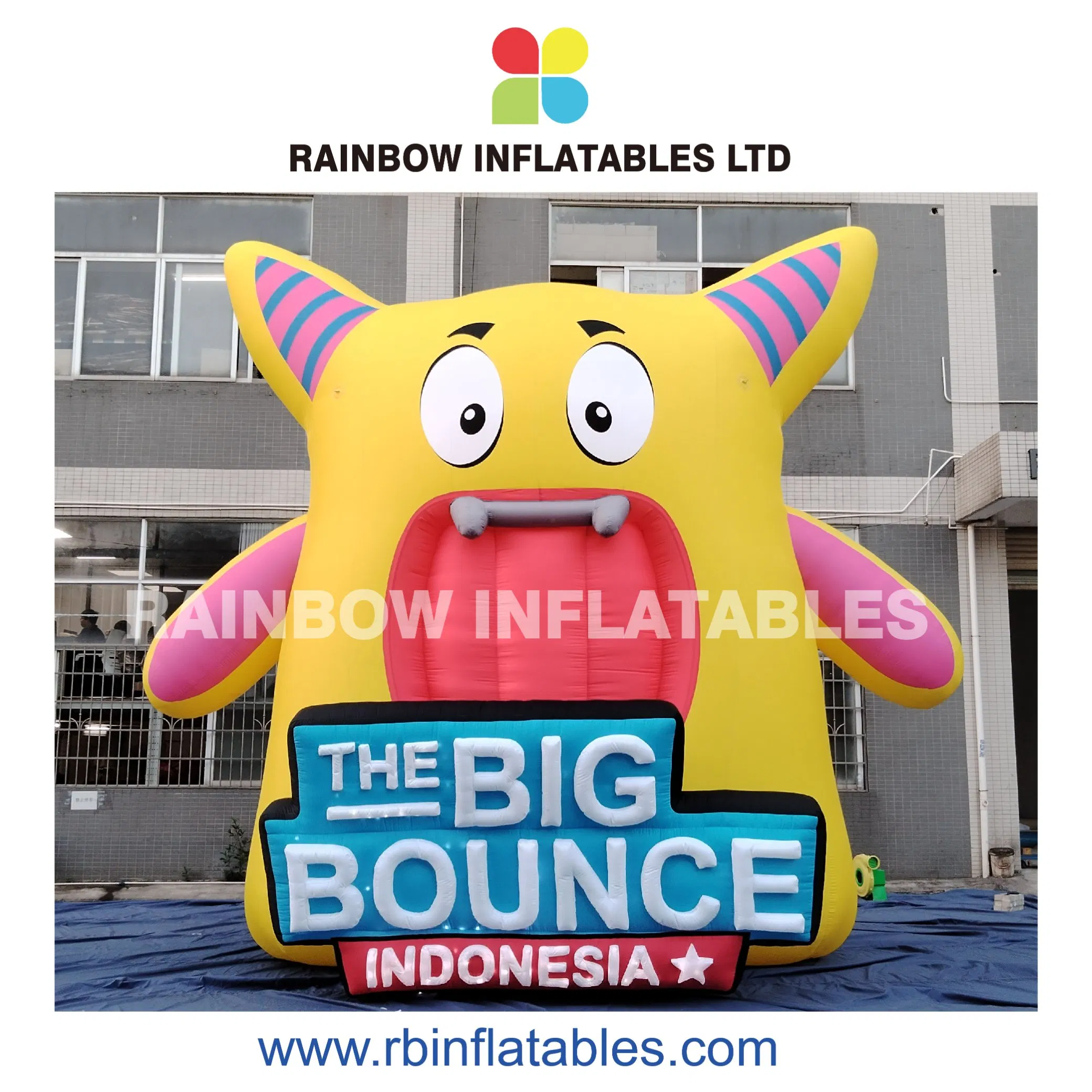 Cartoon-Themed Inflatable Advertisement Structure for Outdoor Event Activity