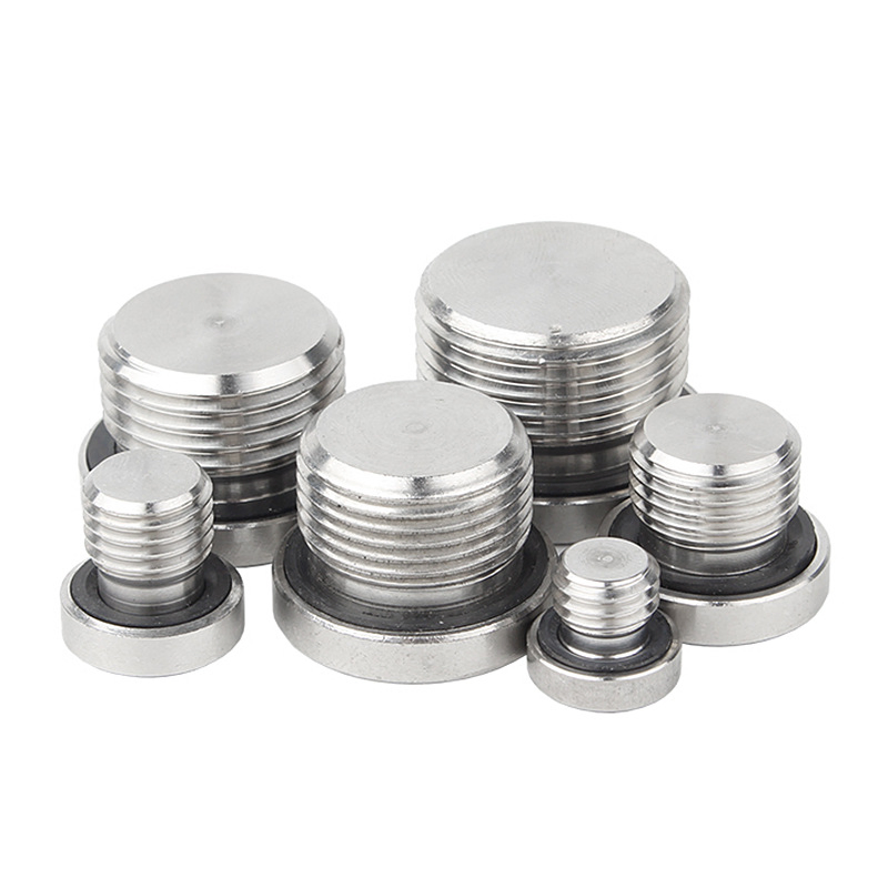 304 Stainless Steel Countersunk Plug Solid with Flange Hex Head ED Plug