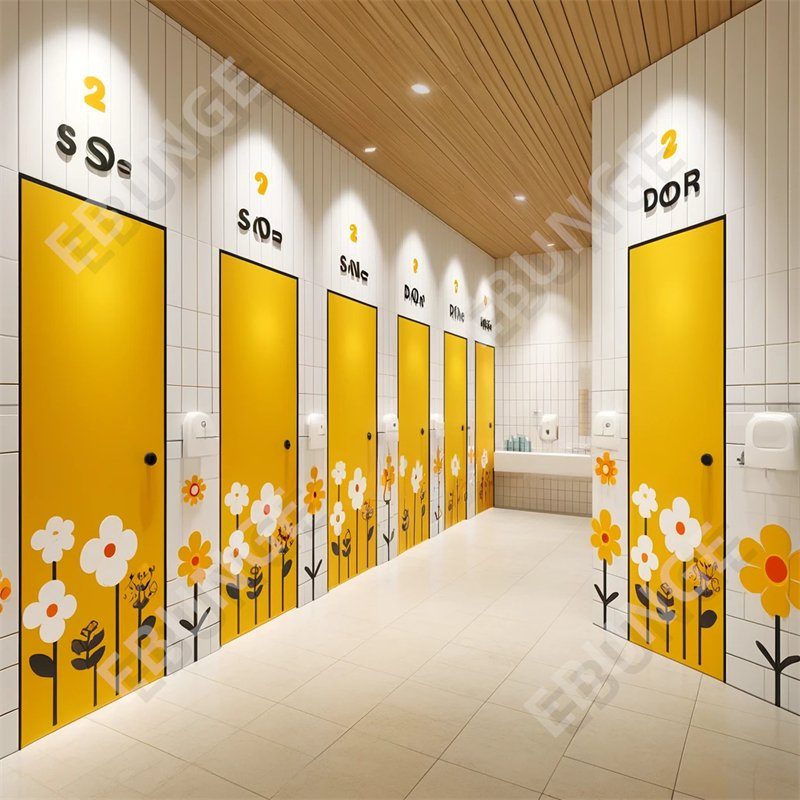 Manufacturers Phenolic Toilet Partitions Modular Gym Room Shower Toilet Cubicles