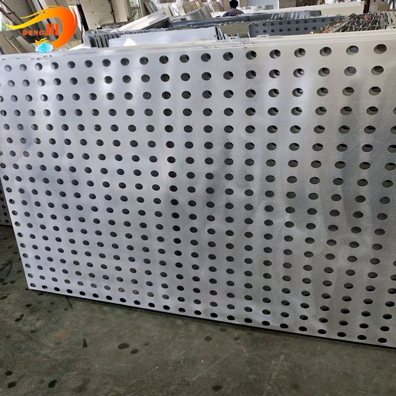 Outdoor Aluminium Perforated Corrugated Facade Metal Panels for Curtain Wall