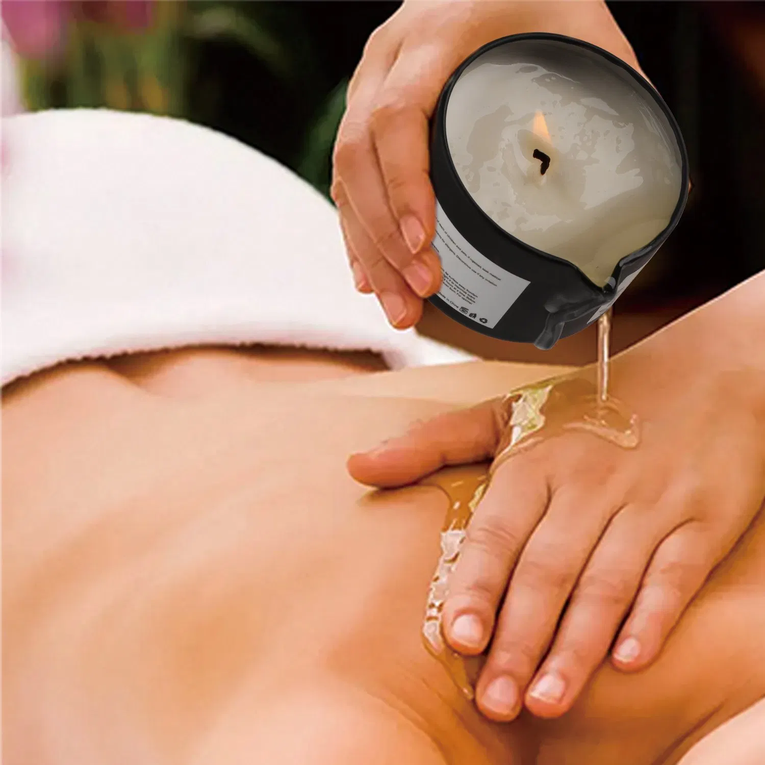 Aromatherapy Massage Candle with Essential Oils for Relaxation