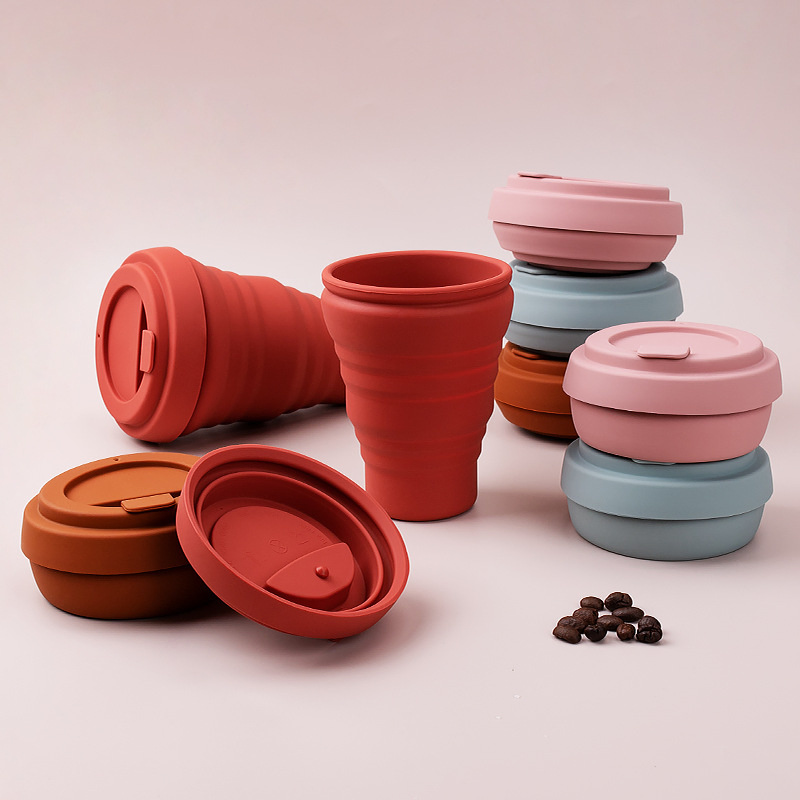 Food-Grade Silicone Retractable Travel Water Cup