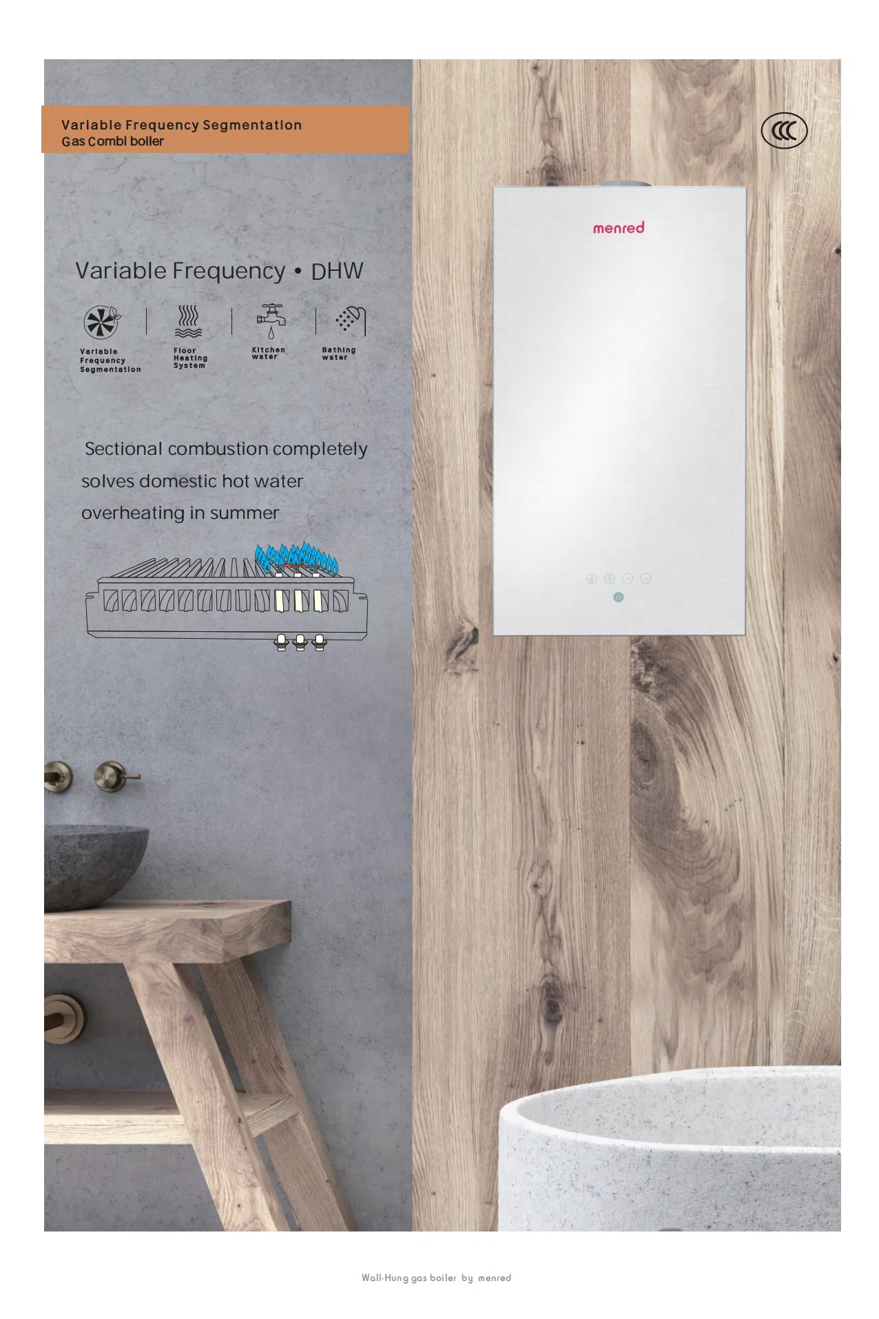 Energy-Saving Wall-Mounted Heater with Efficient Performance and 6mm Lift