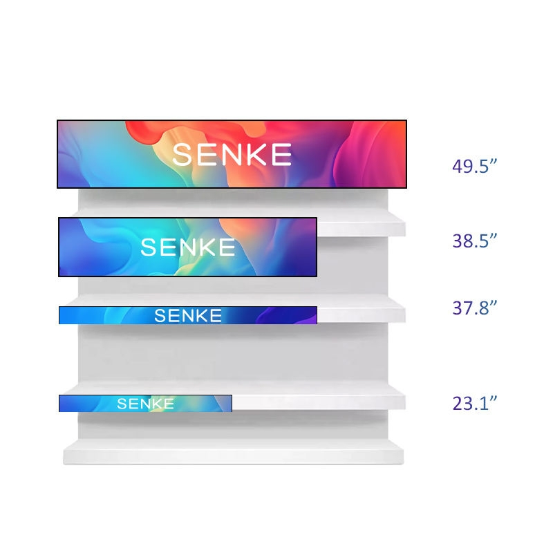 Ultra-Slim Stretch LCD Bar Display with Touch Screen Technology