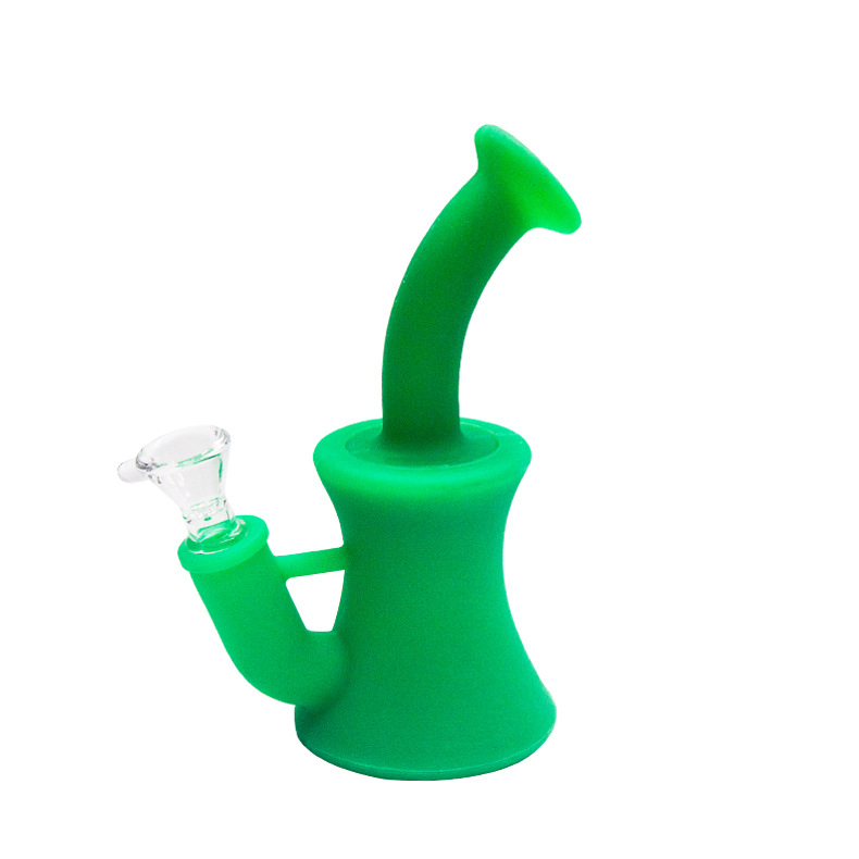 High Quality Wholesale Portable Mixed Color Silicone Smoking Pipe