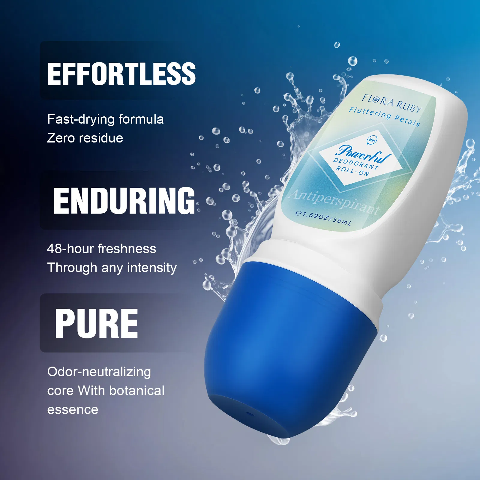Organic Deodorant with Soothing Non-Irritating Pearl Beads for Sensitive Skin