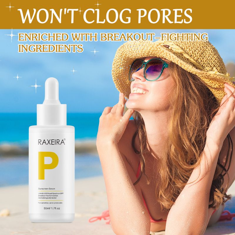 Hot Selling Factory Wholesale Private Label Natural Sun Protection Sunscreen Serum