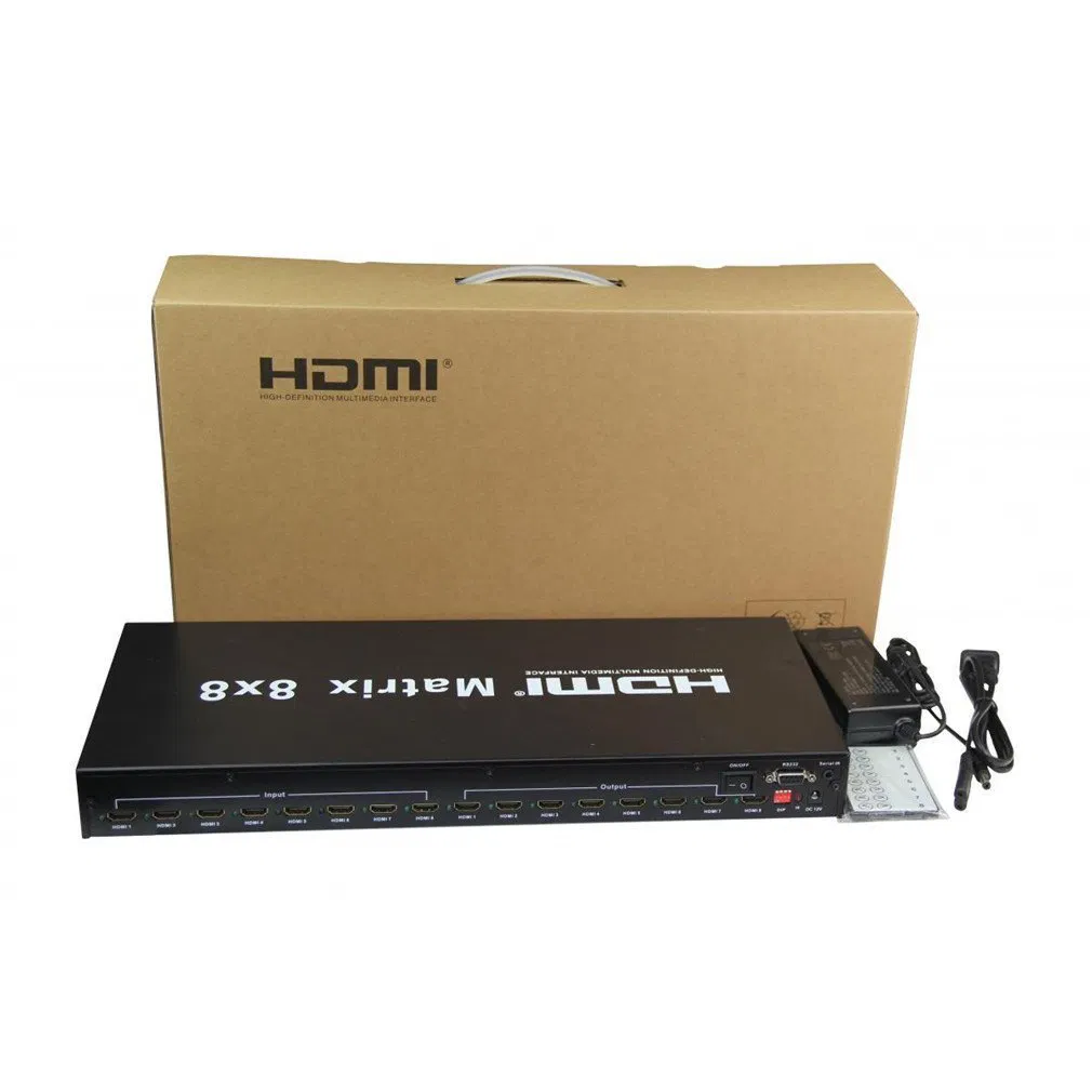 8-портовый HDMI матричный коммутатор-сплиттер