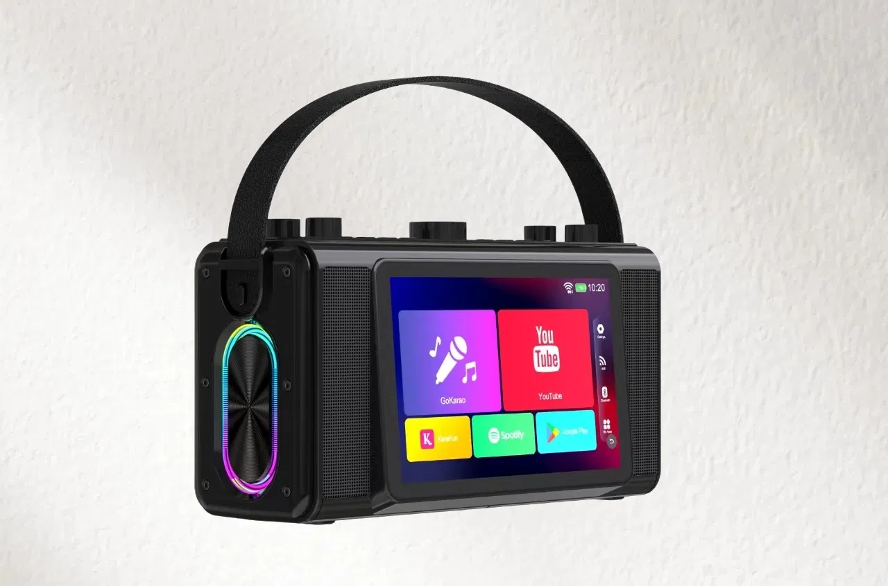 Android System Karaoke Speakers 7-Inch Touch Screen, High Quality Professional Home Theater Sound Speaker