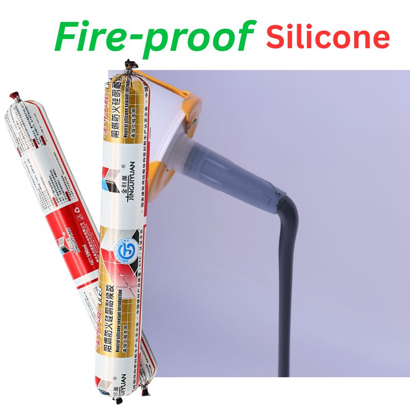 Topsen 119 Fireproof Silicone Sealant High-Temperature Resistant to 180°C Fv-0 Fire Rated for Building Sealin