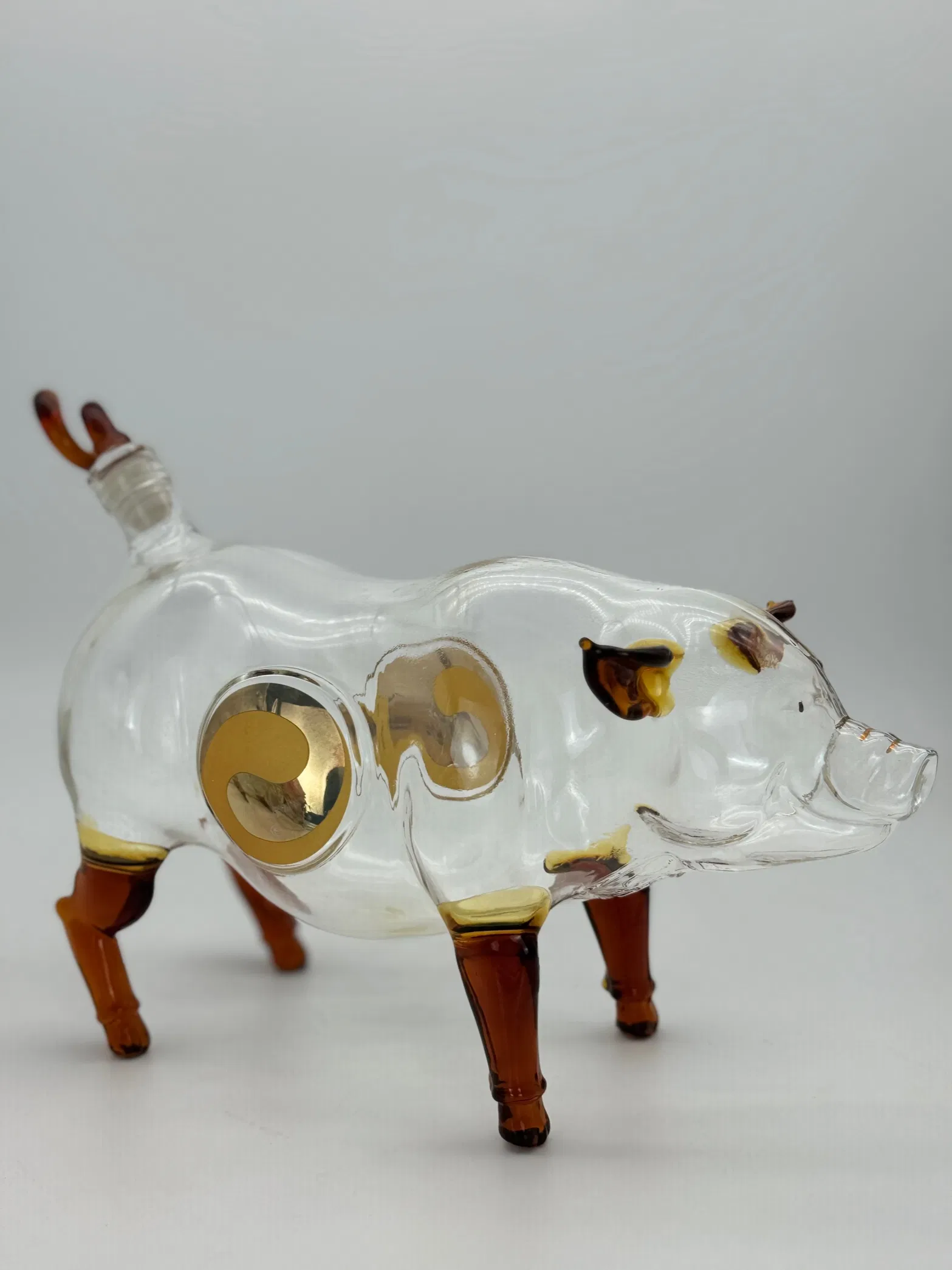 New Hot Sales Wine Decanter Whisky Decanter Glass Decanter High Borosilicate Glass Pig