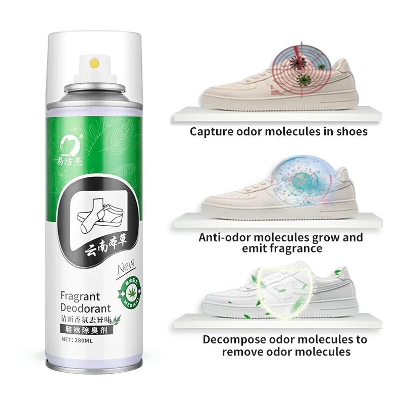 Wholesale Sneaker Shoe Deodorizer Spray Shoe and Shock Deodorant Spray for Shoes and Socks