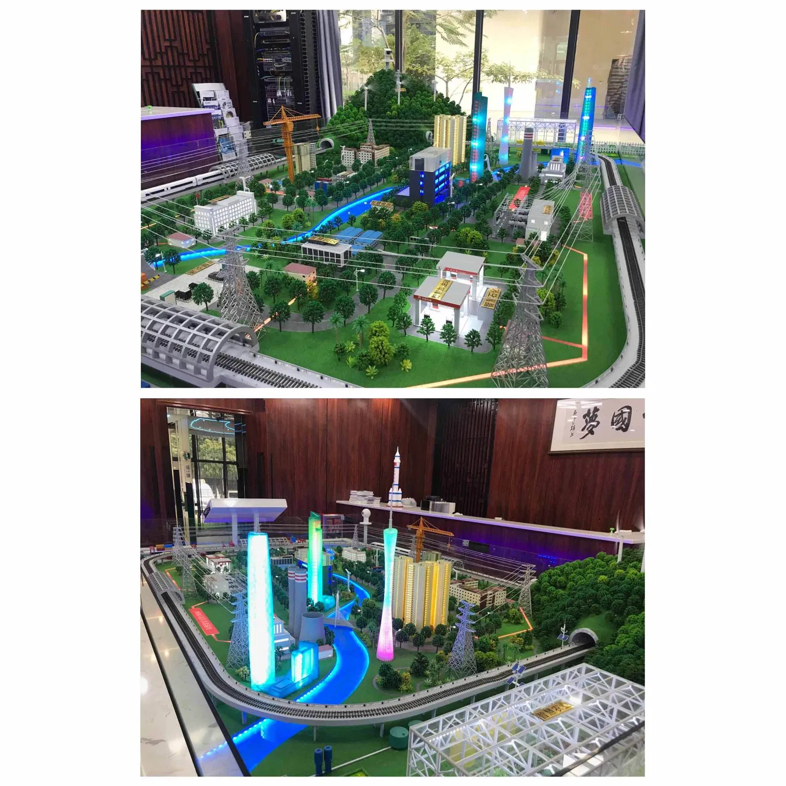 3D High-End Large-Scale Modern City Professional Planning Scale Model