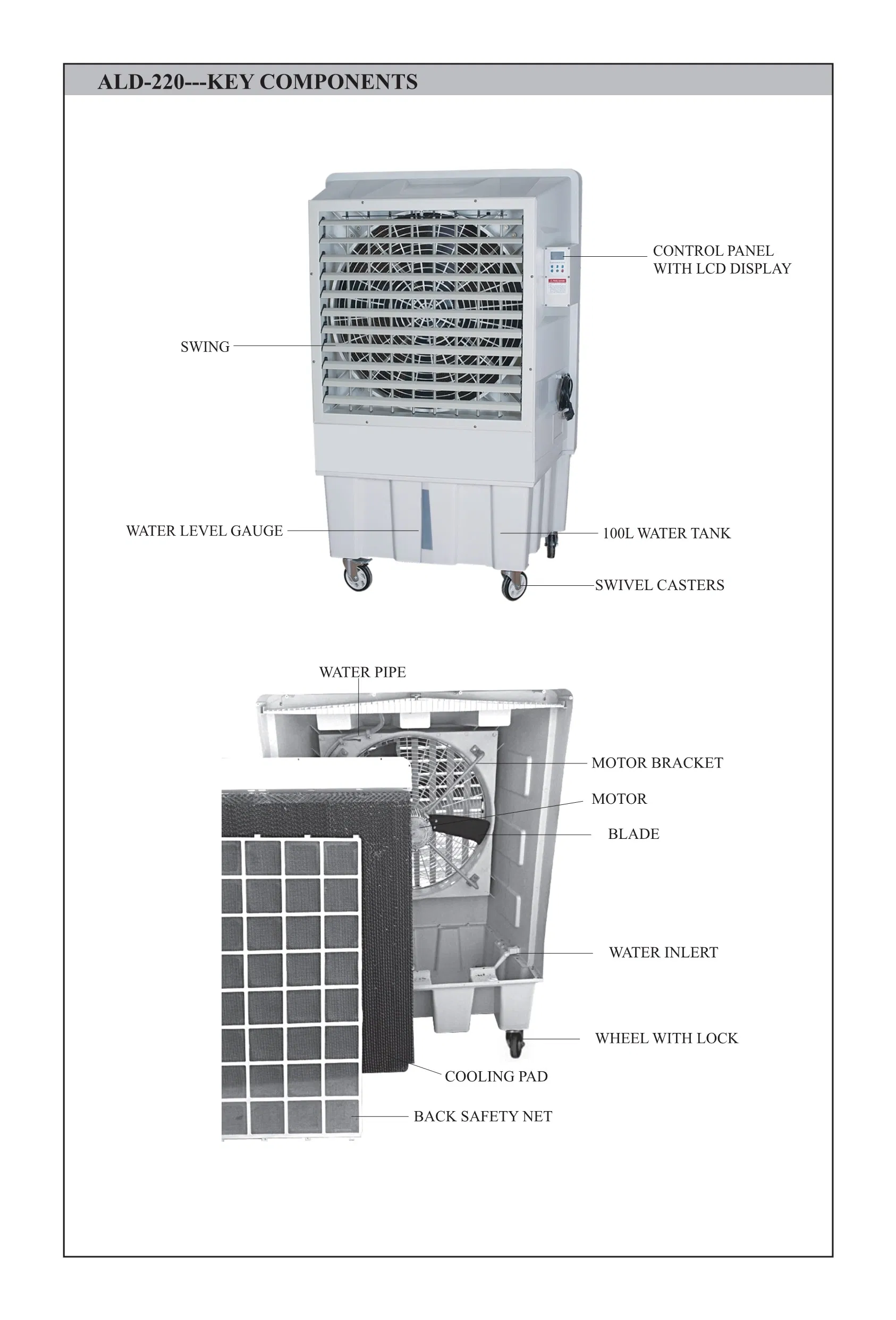 UL Hot Sale Air Cooler