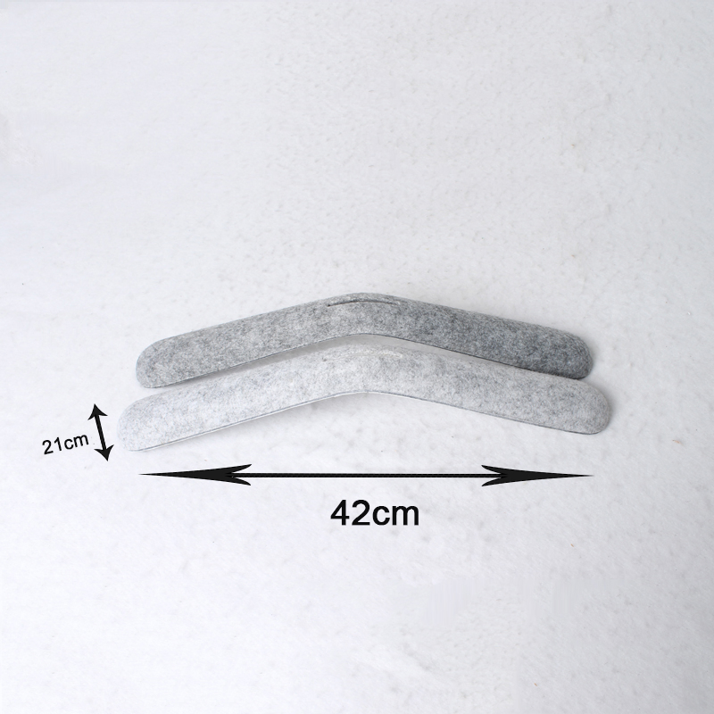 New Design Coat Hanger Thermoforming Pet Felt Customized Color Size Non Woven Clothes Hangers for Home Wadrobe